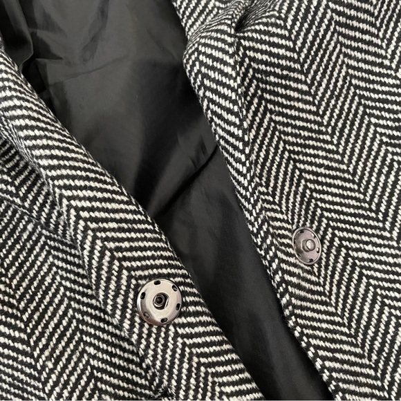 Striped Longline Blazer Coat Size Small - Picture 5 of 9